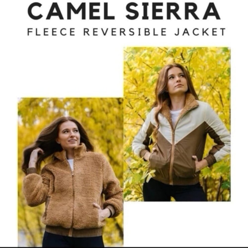 Zyia Camel Sierra Sherpa  Reversible Jacket